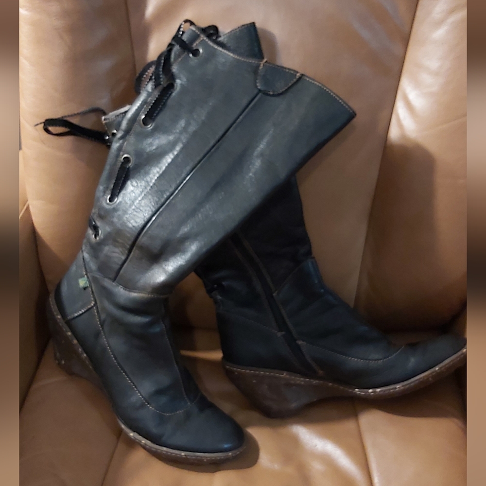 El Naturalista tall wedge boots - Picture 5 of 7